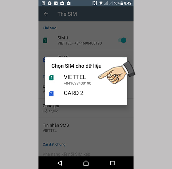 Sim cho dữ liệu